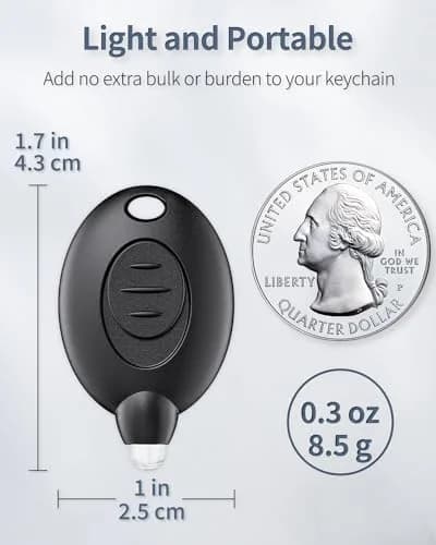 Uniclife 5 Pack LED Keychain Flashlight | Ultra-Bright 12 Lumens, Portable & Durable thumbnail 3