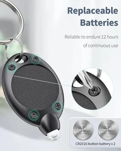 Uniclife 5 Pack LED Keychain Flashlight | Ultra-Bright 12 Lumens, Portable & Durable thumbnail 4
