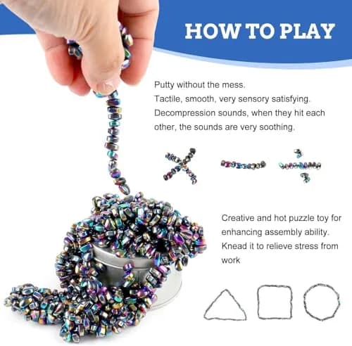Matassari 550pcs Magnetic Balls Fidget Toy Set | Non-Toxic, BPA-Free, ASTM-Tested thumbnail 3