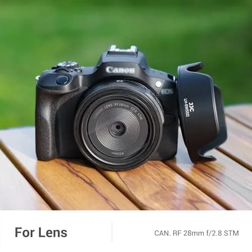 JJC Lens Hood for Canon RF 28mm F 2.8 STM | Reversible Lens Shade, Compatible with 55mm Filters & Cap thumbnail 5
