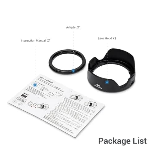 JJC Lens Hood for Canon RF 28mm F 2.8 STM | Reversible Lens Shade, Compatible with 55mm Filters & Cap thumbnail 8