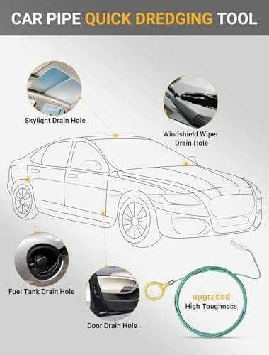 SARDVISA 120-Inch Flexible Sunroof Drain Cleaning Brush | Clears Narrow Pipes & Drains thumbnail 3