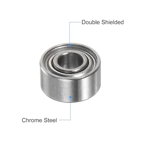 uxcell MR52ZZ Deep Groove Ball Bearings 2x5x2.5mm Double Shielded Chrome Steel Miniature Bearings (10-Pack) thumbnail 4