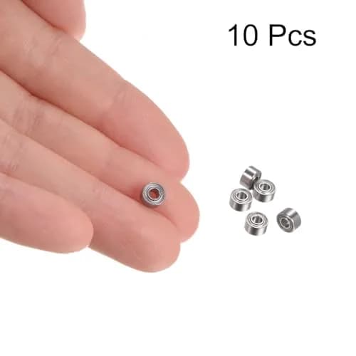 uxcell MR52ZZ Deep Groove Ball Bearings 2x5x2.5mm Double Shielded Chrome Steel Miniature Bearings (10-Pack) thumbnail 3