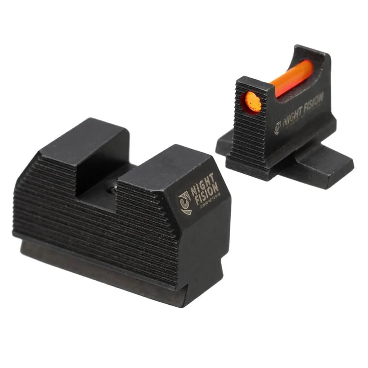 Night Fision Optic Fiber Sight Set for Sig Sauer P320/P365 | Green Front, .345-.332 Height, CNC Steel, Optics Ready - main product image