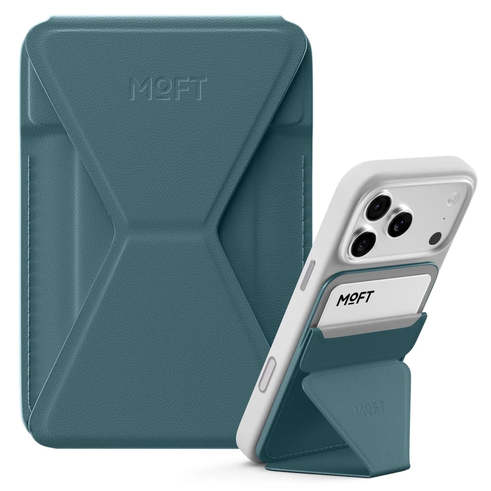 MOFT Magnetic Wallet Stand Compatible with iPhone 18/17/16/15/14/13 Series | Slim 3-in-1 MagSafe Stand & Wallet