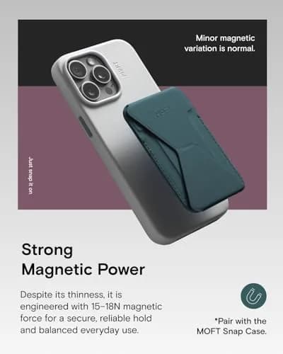 MOFT Magnetic Wallet Stand Compatible with iPhone 18/17/16/15/14/13 Series | Slim 3-in-1 MagSafe Stand & Wallet thumbnail 4