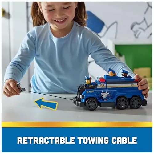 Paw Patrol Team Cruiser Vehicle with 6 Collectible Pup Figures | ASTM-Tested Toy Playset for Kids 3+ thumbnail 4