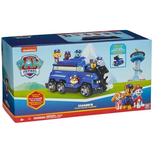 Paw Patrol Team Cruiser Vehicle with 6 Collectible Pup Figures | ASTM-Tested Toy Playset for Kids 3+ thumbnail 9