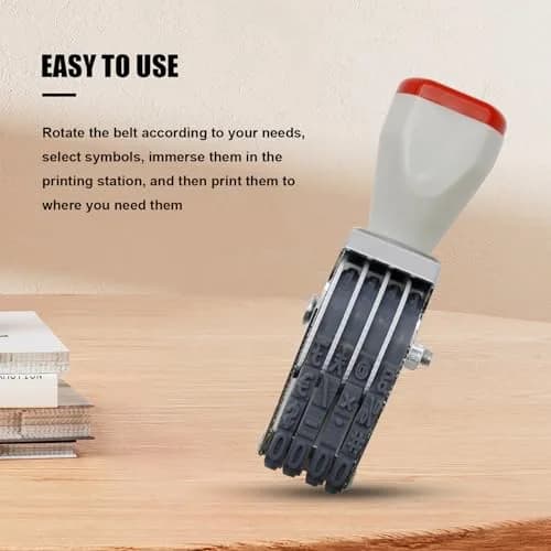 EATAKWARD 4 Digit Number Stamp, Adjustable Rotating Price Tag Stamp 2.11 cm (0.83 x 0.83 inches) | Business Price Tagging thumbnail 3