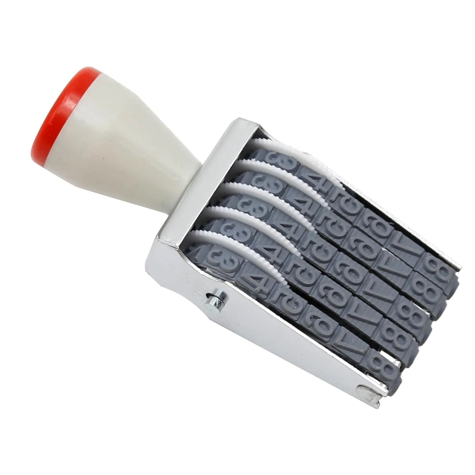 EATAKWARD 3 Digit Number Stamp with Symbols, Adjustable Rotating Price Tag Stamp 9.5cm (3.74in) — Red,white