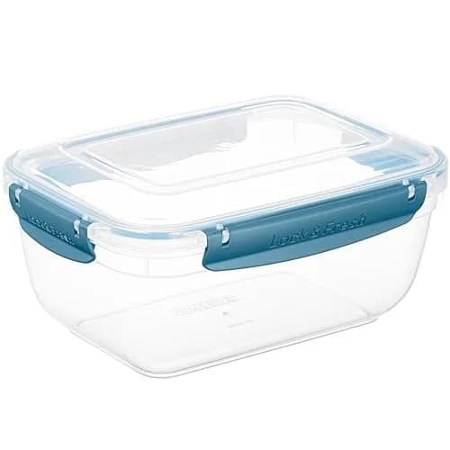 Superio Plastic Food Storage Container with Airtight Lid 80 Oz | Leakproof, BPA Free, Stackable, Microwave & Dishwasher Safe thumbnail 1