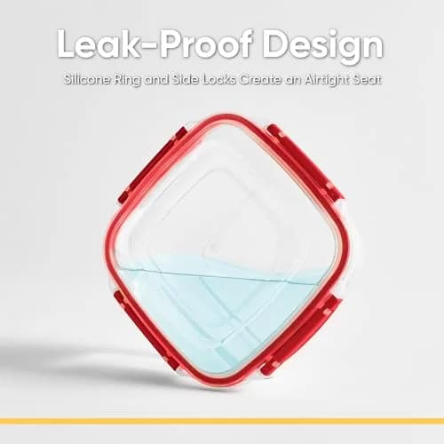 Superio Food Storage Container 30 oz | Leakproof, BPA Free, Stackable, Microwave & Freezer Safe thumbnail 3