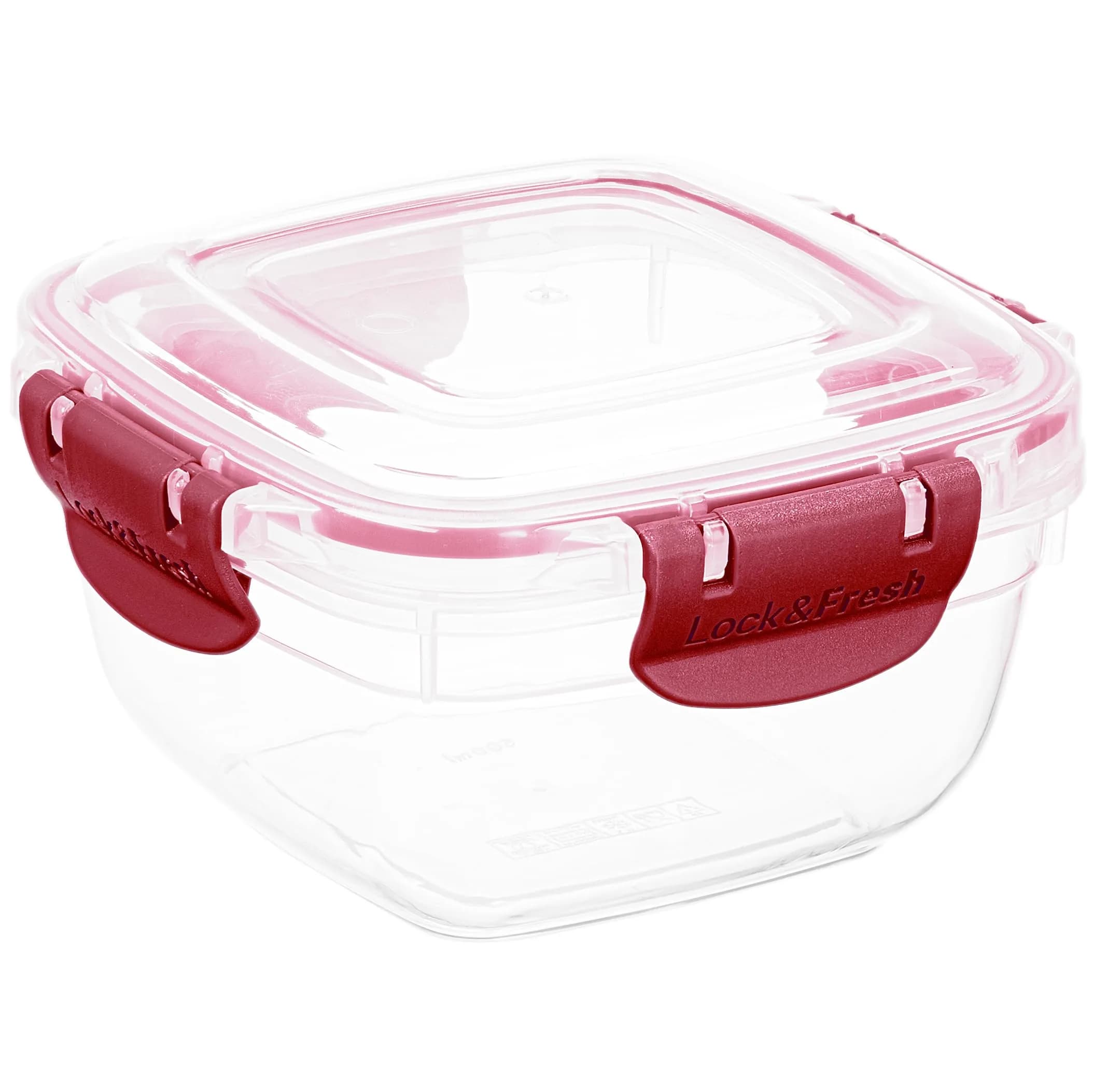 Superio Lock & Fresh Airtight Food Storage Container 16 oz | Leak-Proof, BPA Free, Square Sealed Food Container in Green — Red / 16 oz