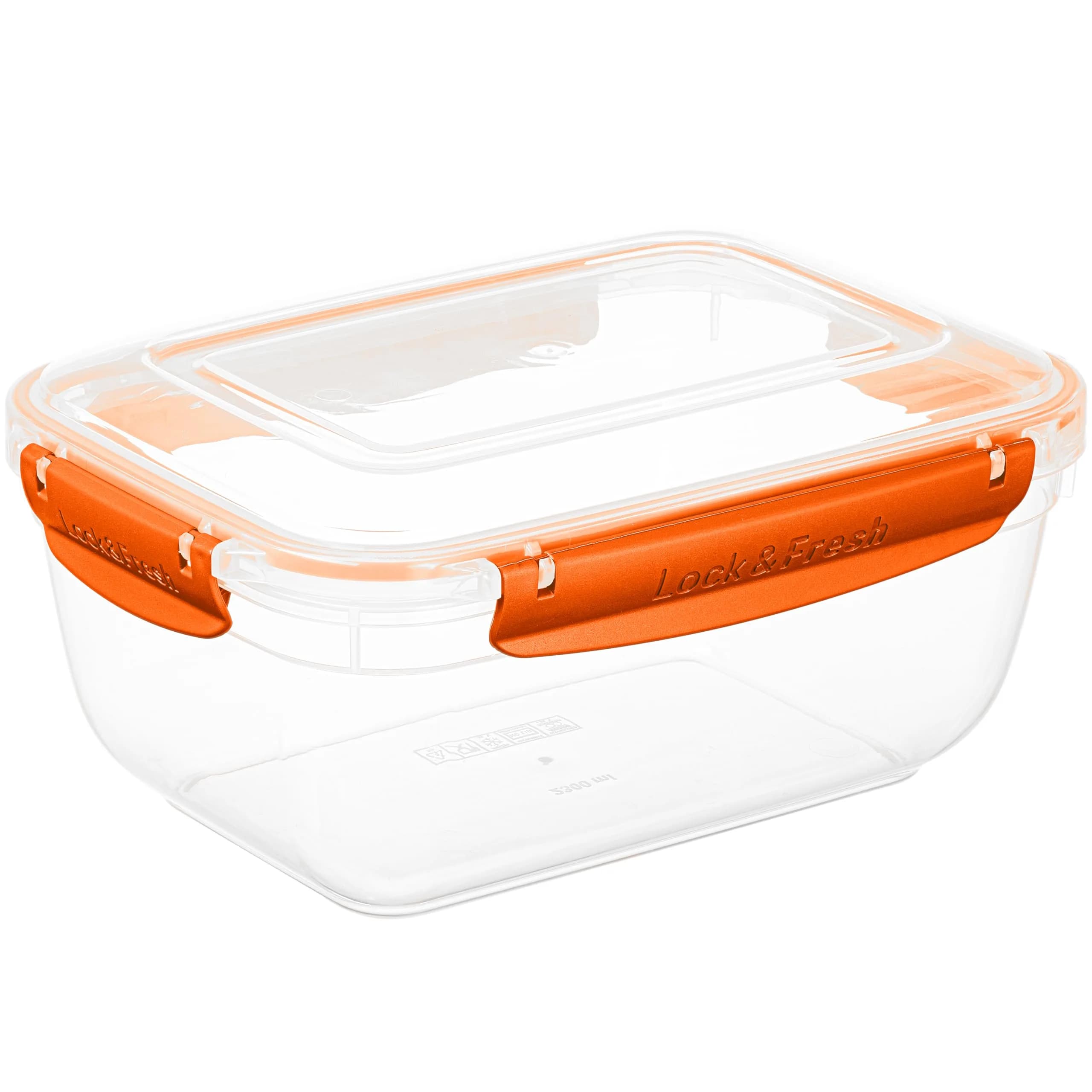 Superio Food Storage Container 80 Oz | Leakproof, Airtight & BPA Free — Orange