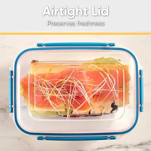 Superio Food Storage Container 48 oz | Leakproof, BPA Free, Square Design thumbnail 6