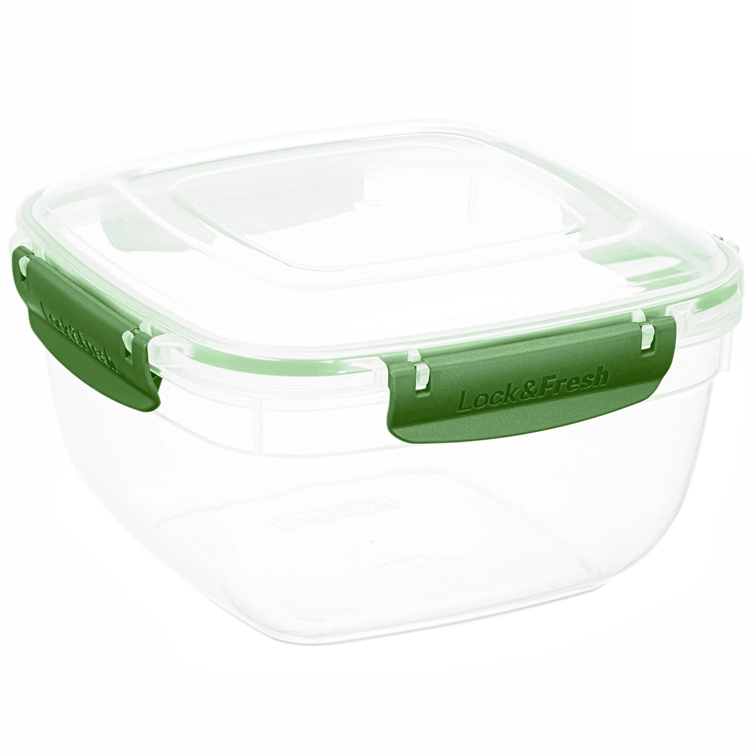 Superio Red 80 oz (2.3 L) Airtight Food Storage Container | Leakproof & Stackable for Kitchen Pantry Organization — Green