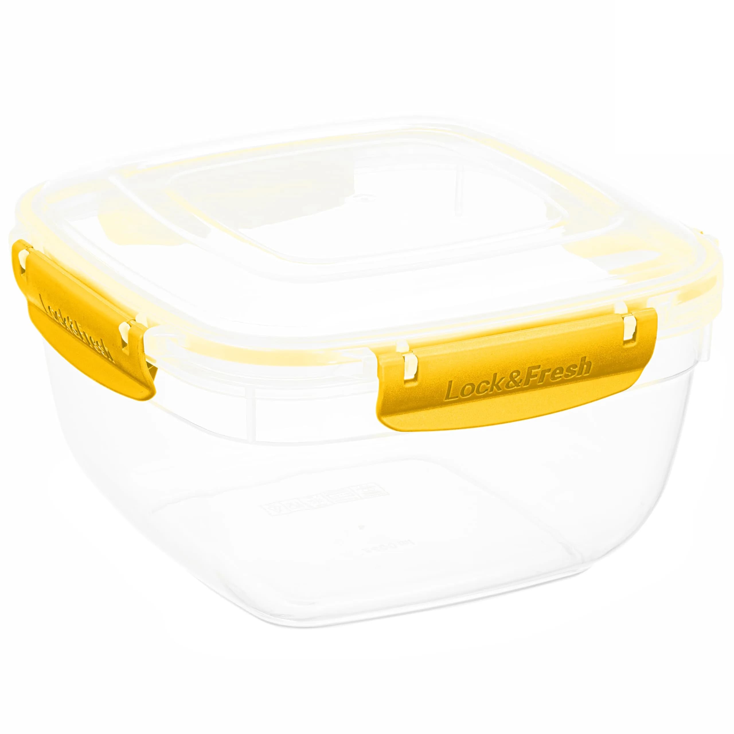 Superio Red 80 oz (2.3 L) Airtight Food Storage Container | Leakproof & Stackable for Kitchen Pantry Organization — Yellow