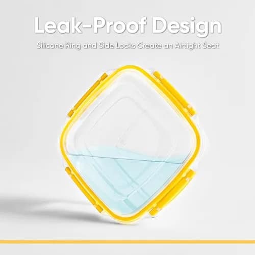 Superio Plastic Food Storage Container with Airtight Lid 80 oz | Leakproof, BPA Free, Stackable Kitchen Organizer thumbnail 3