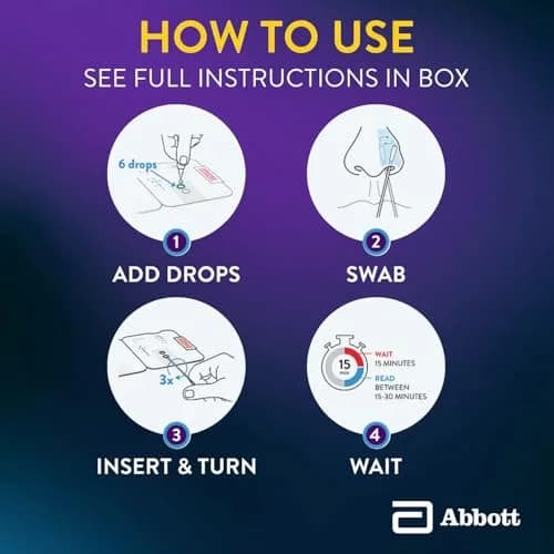 BinaxNOW COVID-19 Antigen Self Test 10 Tests | Fast 15-Minute Results at Home thumbnail 5