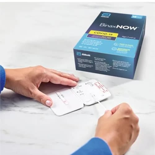 BinaxNOW COVID-19 Antigen Self Test 10 Tests | Fast 15-Minute Results at Home thumbnail 6
