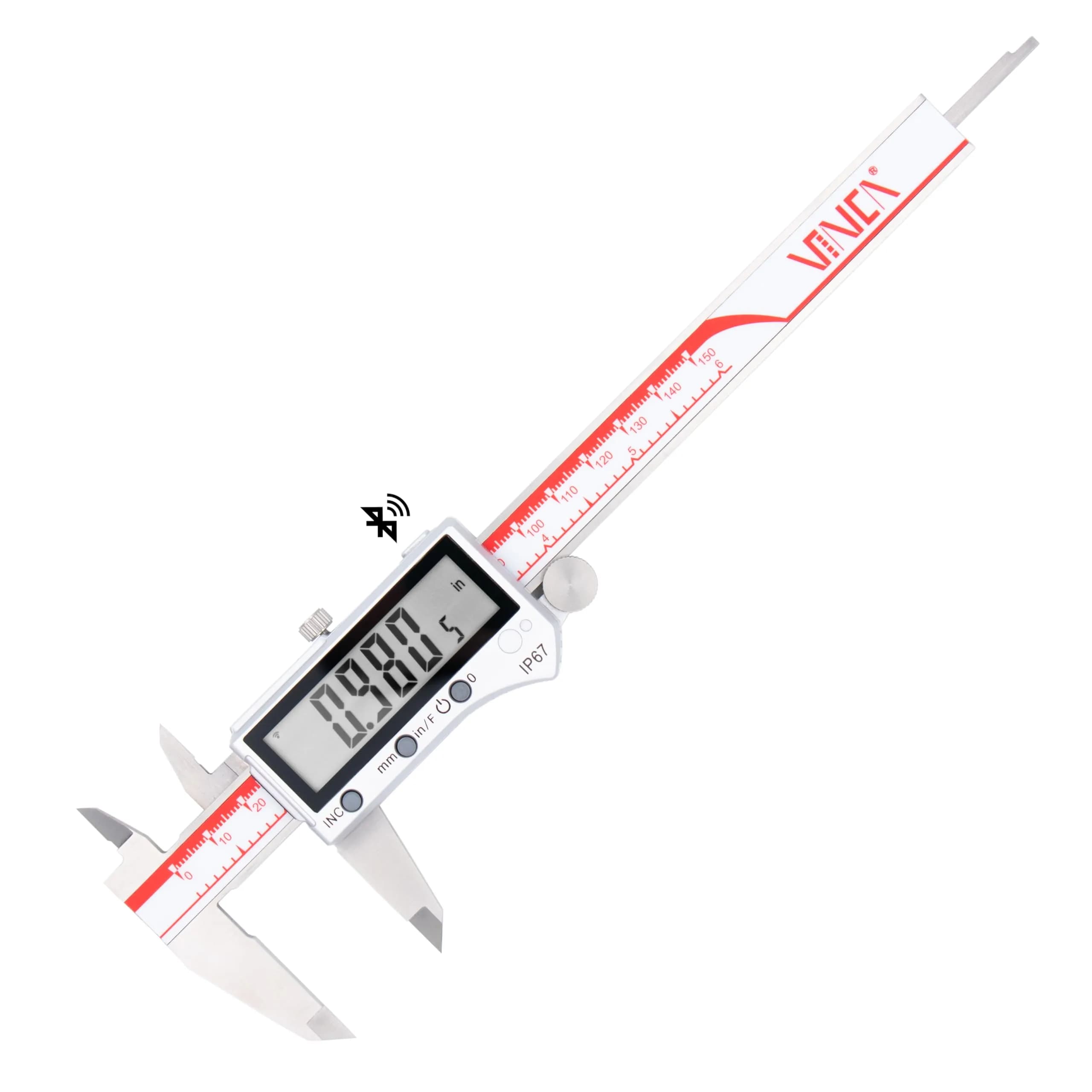 VINCA DIPA-0605B Bluetooth Digital Caliper 150mm (6 Inch) | IP67 Waterproof & Dustproof
