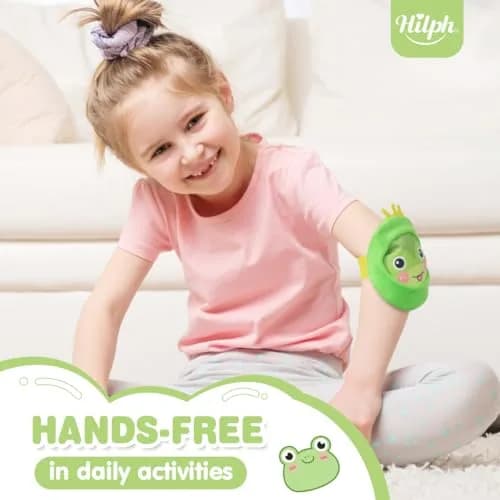 Hilph Kids Ice Packs, 3 Cute Frog Ice Packs with Cover & Handheld Straps | Reusable Gel Pack Hot Cold Compress for Boo Boos, Injuries, Pain Relief, Bumps Fever Wisdom Teeth, Fun Gift for Baby Childs thumbnail 4