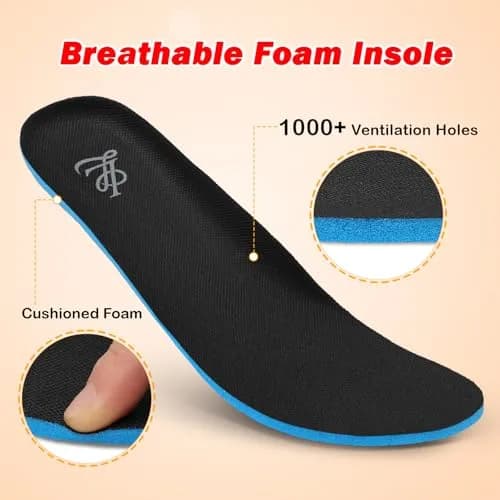 Besroad Women’s Wide Toe Box Walking Shoes Adjustable Diabetic Sneakers 8 Wide Dark Grey | Indoor Outdoor Comfort thumbnail 7