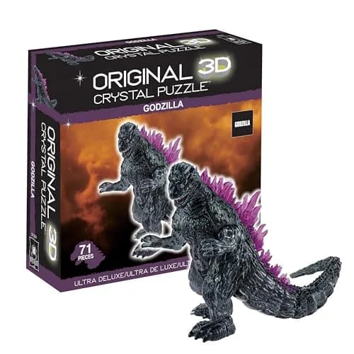 Bepuzzled Godzilla Ultra-Deluxe Crystal 3D Puzzle | 71-Pc Brain Teaser Ages 12+ thumbnail 1