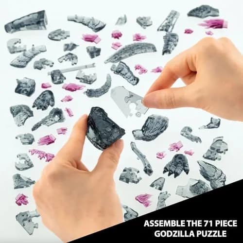 Bepuzzled Godzilla Ultra-Deluxe Crystal 3D Puzzle | 71-Pc Brain Teaser Ages 12+ thumbnail 2