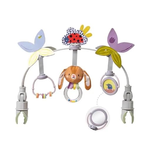 Taf Toys Baby Stroller Arch Toy, 6 Sensory Activities, Adjustable, Fits Car Seat & Bouncer, 0-18 Months | Developmental Play thumbnail 1