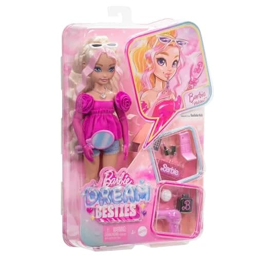 Barbie Dream Besties Playset with Malibu Doll & 11 Accessories | Ages 4+ thumbnail 6