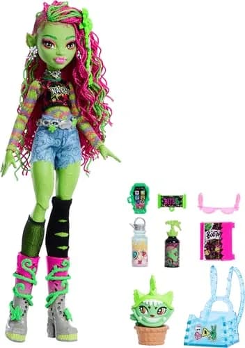 Monster High Venus McFlytrap Doll 5.9 inches | Fully articulated, collectible doll for kids 4+ thumbnail 5
