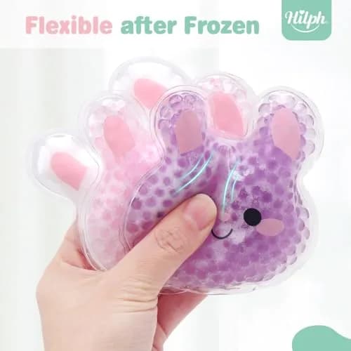 Hilph Kids Bunny Ice Packs for Boo Boos, 3 Count (3"x4.5" Each) | Natural Relief for Swelling & Headaches thumbnail 4
