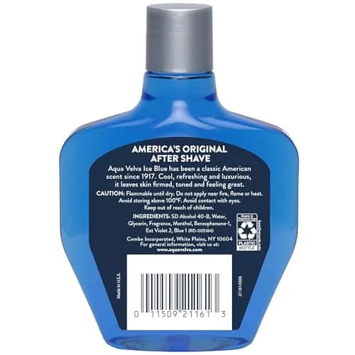 Aqua Velva Classic Ice Blue After Shave Lotion 414ml (14 Fl Oz) | Soothes, Cools, Refreshes Skin thumbnail 2