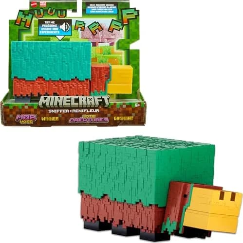 Mattel Minecraft Sniffer Action Figure 3.25-inch | Game-Accurate Sounds & Pixelated Design thumbnail 1