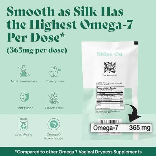Femininity Softgels for Vaginal Dryness 60 Softgels | Omega 7 & Essential Fatty Acids Support thumbnail 5