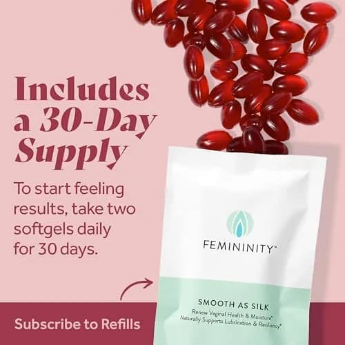 Femininity Softgels for Vaginal Dryness 60 Softgels | Omega 7 & Essential Fatty Acids Support thumbnail 6
