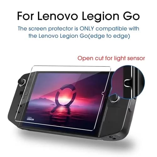 amFilm Screen Protector for Lenovo Legion Go 8.8'' Handheld 2023 | 2-Pack Tempered Glass Screen Guard thumbnail 2
