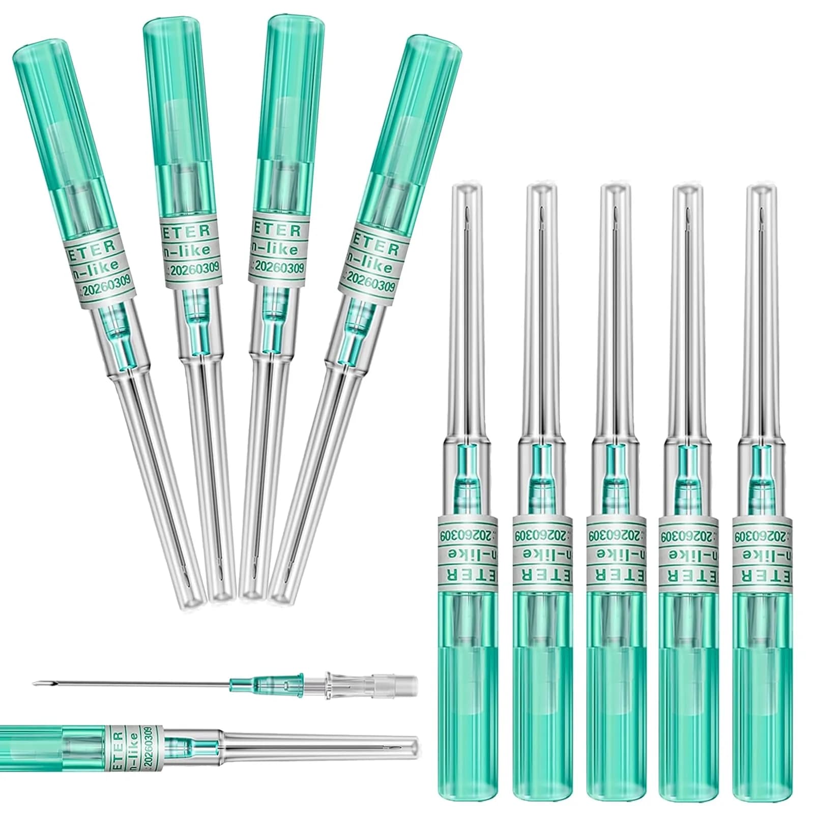 YONGDA Catheter Piercing Needles 14G 10pcs | Stainless Steel, Safe & Precise — 18G/10pcs