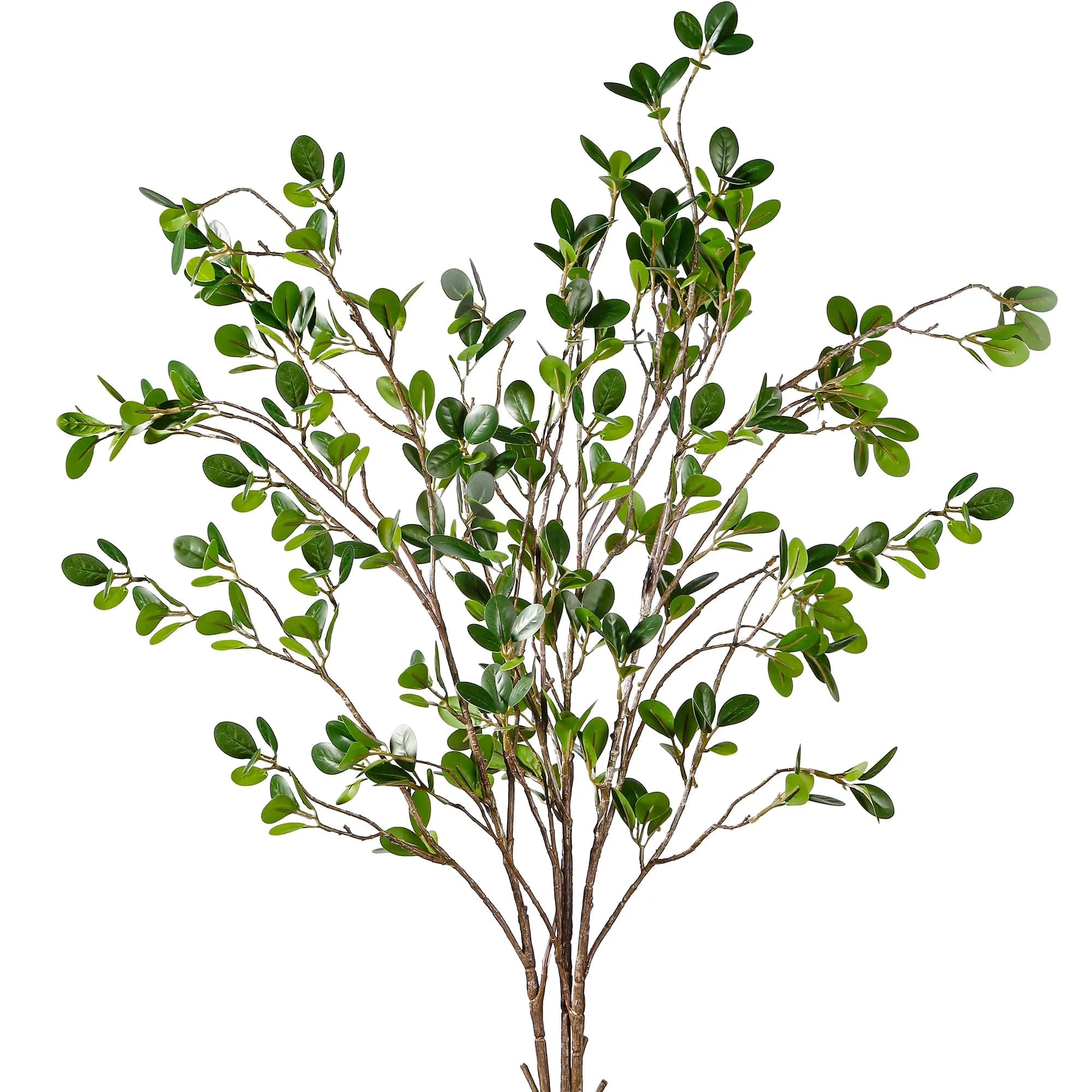 Sggvecsy Artificial Ficus Branches 43’’ | Realistic Faux Leaf Spray for Home & Office (120 chars) — 3 Pieces
