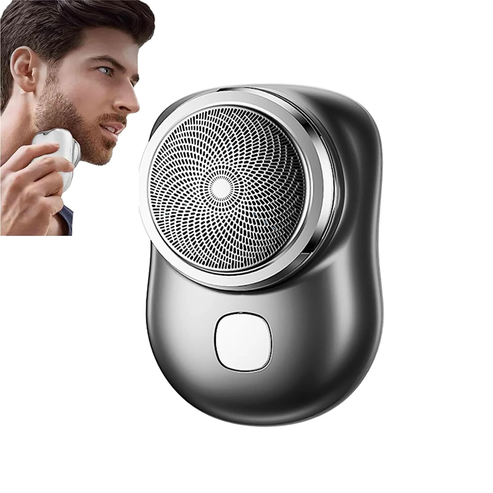 KRRHUEO Zao Mini Shaver for Men, Black, 30 Min Fast Charge | 7200rpm Turbo Whirl Blade - main product image