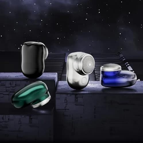 KRRHUEO Zao Mini Shaver Men 2023 | Stainless Steel Foil, Waterproof & Fast-Charge, Unisex Portable Razor (Silver) thumbnail 2