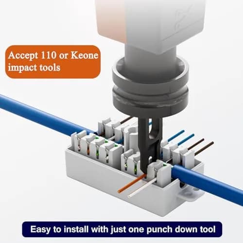 itxtynlo Cat 6 Junction Box 5 Pack | Unshielded Ethernet Splicing Solution thumbnail 3