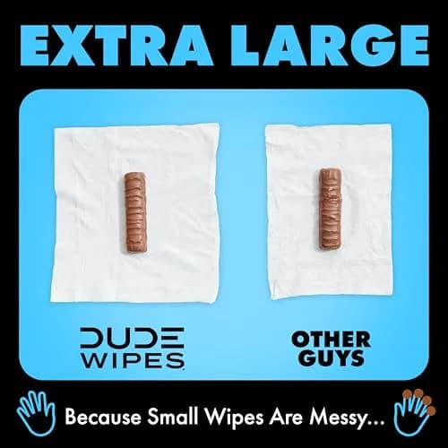 DUDE Wipes Unscented Adult Flushable Wipes & Mint Travel Pack 402 Count | Gentle, Eco-Friendly & Septic Safe thumbnail 5