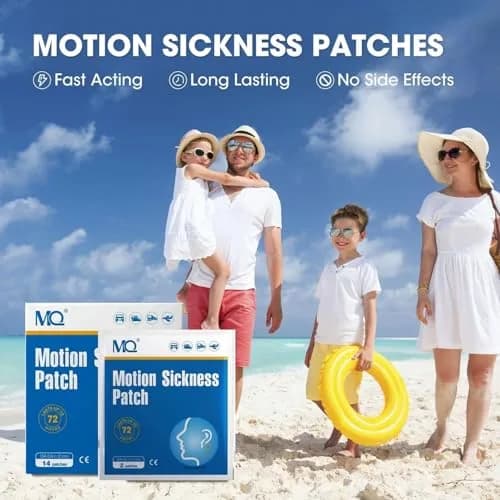 MQ Motion Sickness Patches 84ct | Non-Drowsy Relief for Travel & Cruise thumbnail 2