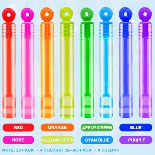 Leetous Donut Bubble Wands 20-Pack | Mini Bubble Toy for Toddlers & Kids Party Favors thumbnail 4