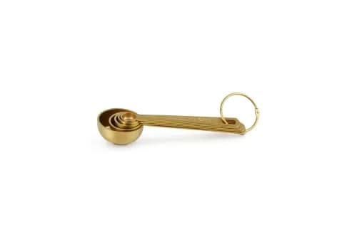 Le Creuset Stainless Steel Measuring Spoons, Gold Finish, Set of 5 | Heavy-Gauge, Dishwasher Safe thumbnail 2