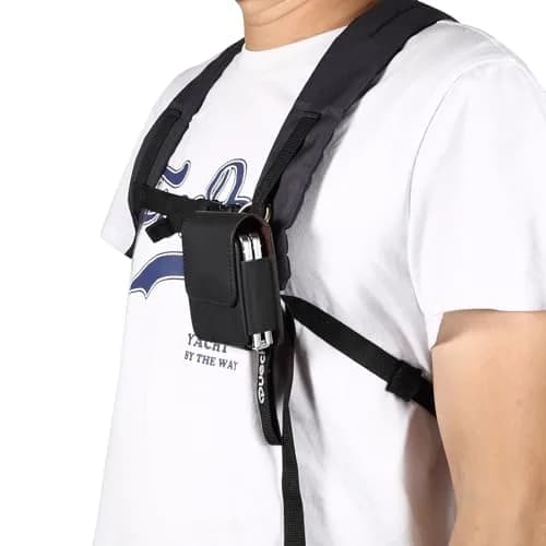 ZZ HZYISIDA Black Cell Phone Holster Pouch with Belt Clip for Motorola Razr+ 2025 & Samsung Galaxy Z Flip 7 (Nylon) thumbnail 5