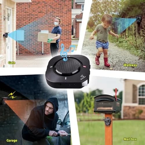 BetterLink Solar Wireless Driveway Alarm 1/2 Mile Range | 1 Receiver & 1 Sensor Grey thumbnail 5